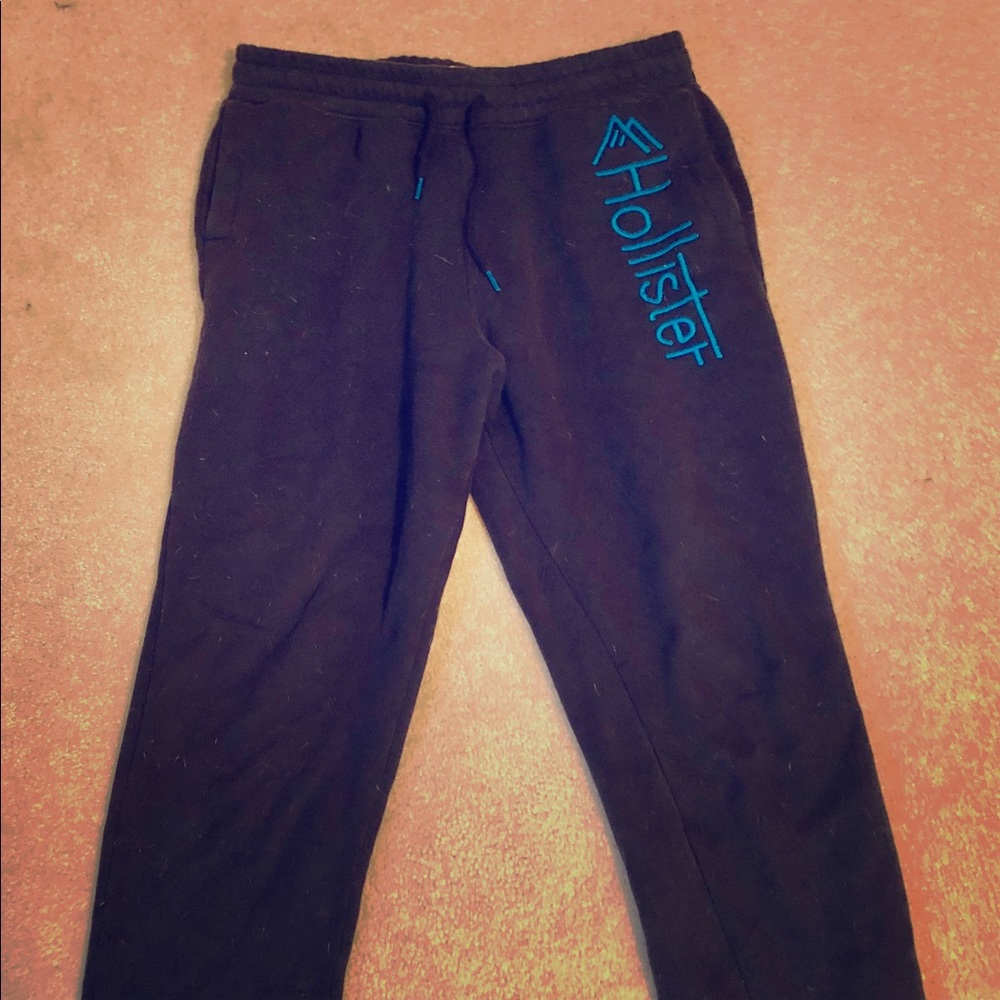 Black and blue Hollister Sweatpants